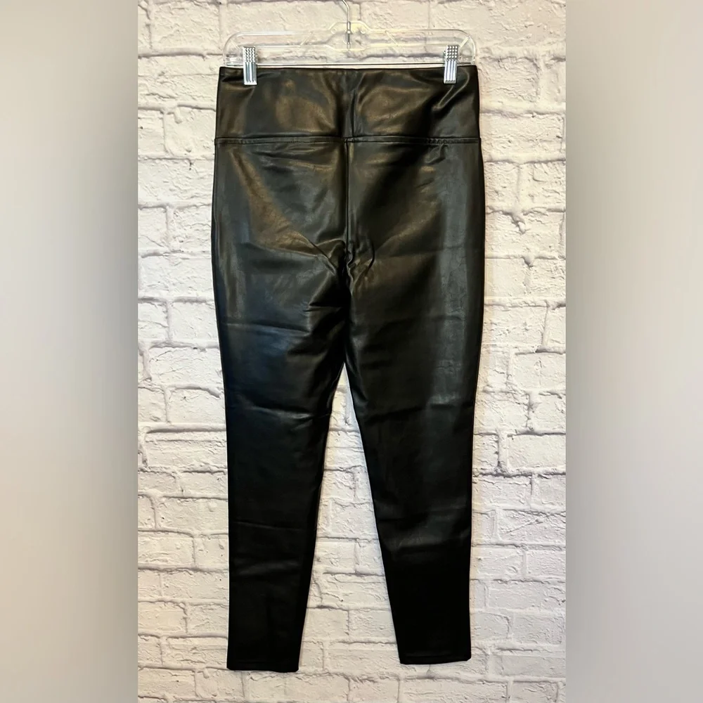 NWT Laundry by Shelli Segal Black Faux Leather Leggings - Picture 4 of 6